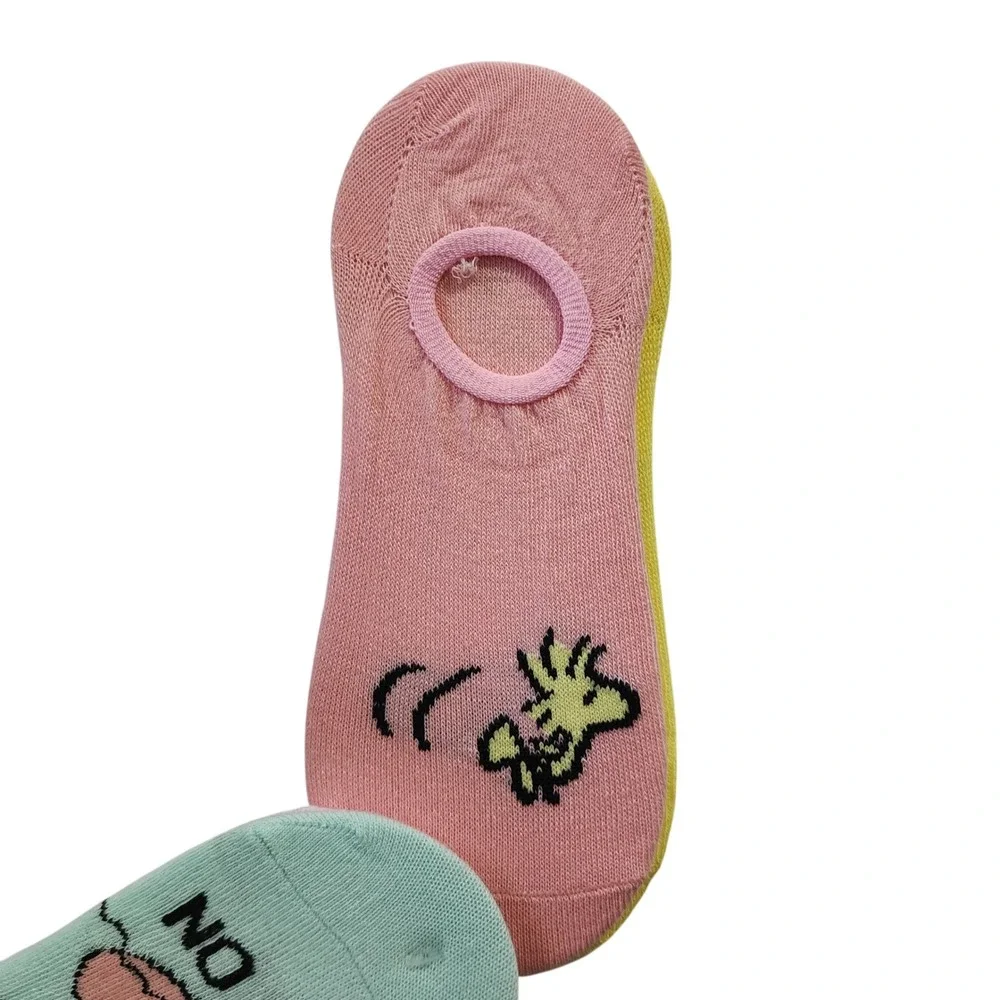 Peanuts Snoopy Scoop Liner‎ Socks 5 Pairs Women Shoe Size 4-10 Sock 9-11 New